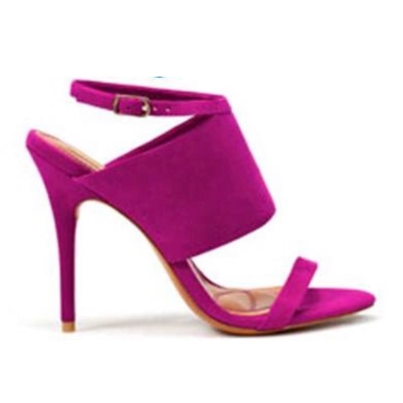Zara suede fuchsia heels - Picture 2 of 6